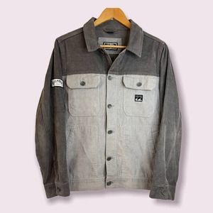Billabong Corduroy Jacket Gray The Cord Surfing Young Men's Boys XL* XLarge